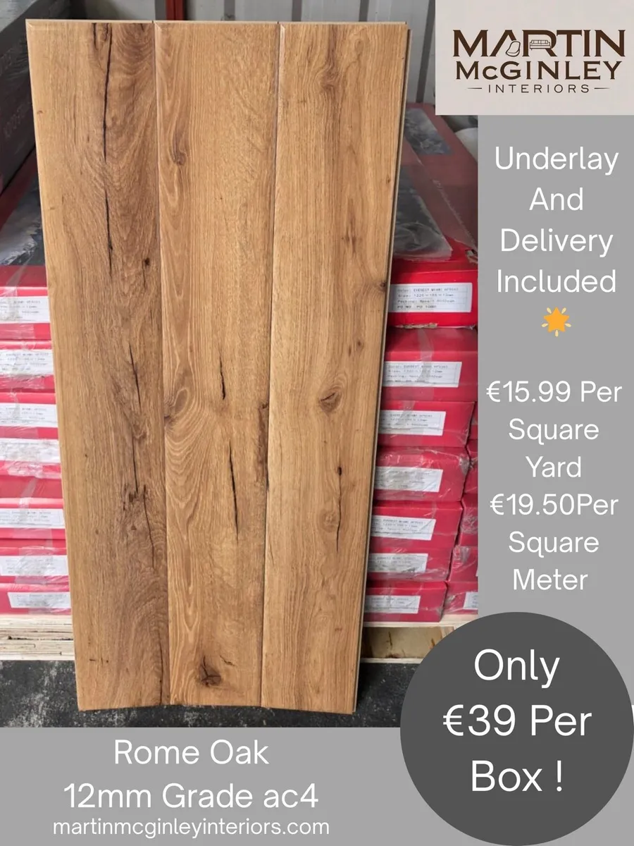 New Rome High Gloss Laminated Flooring 12mm - Image 4