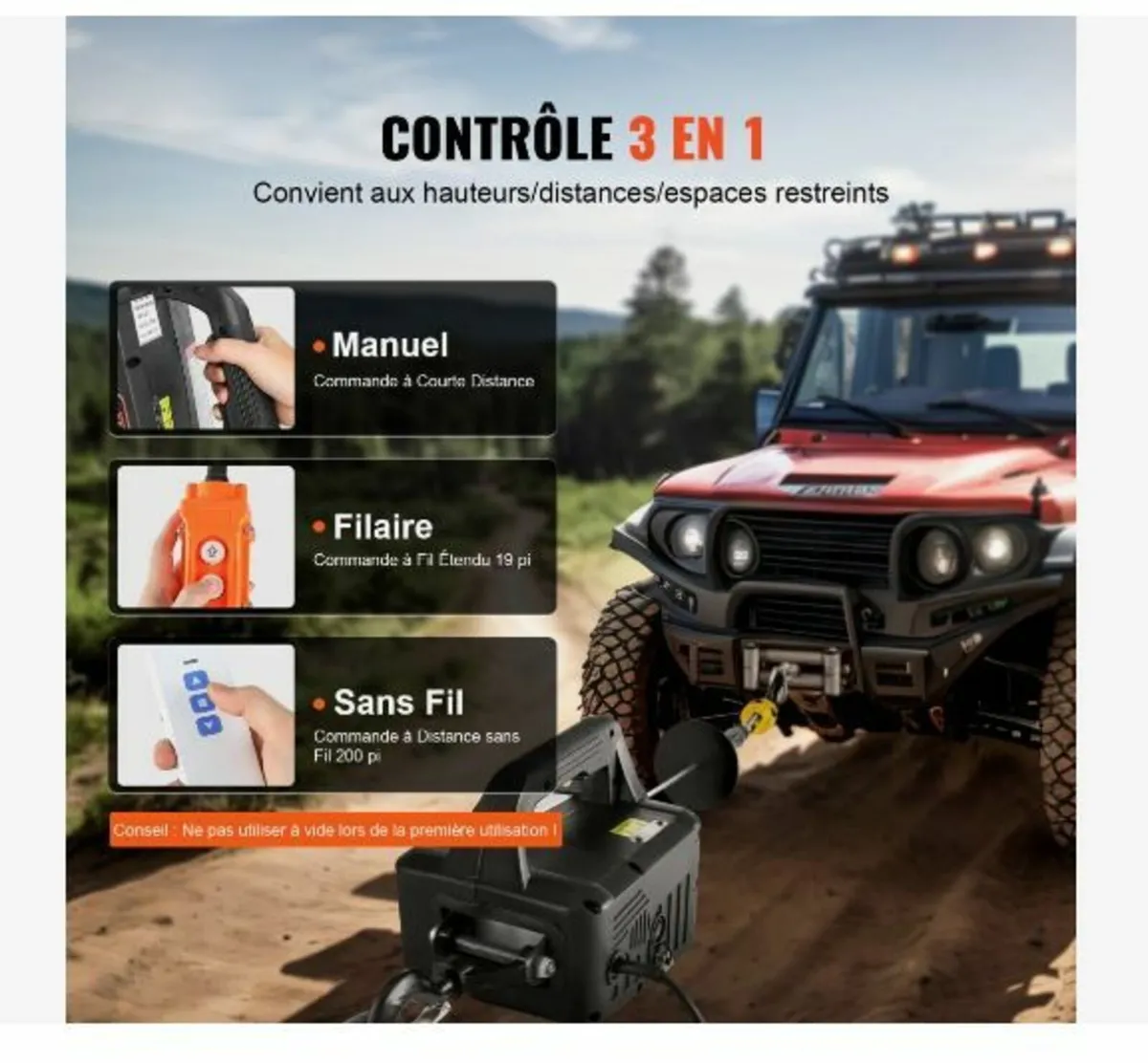 3-in-1 Portable Electric Hoist Winch - Image 2