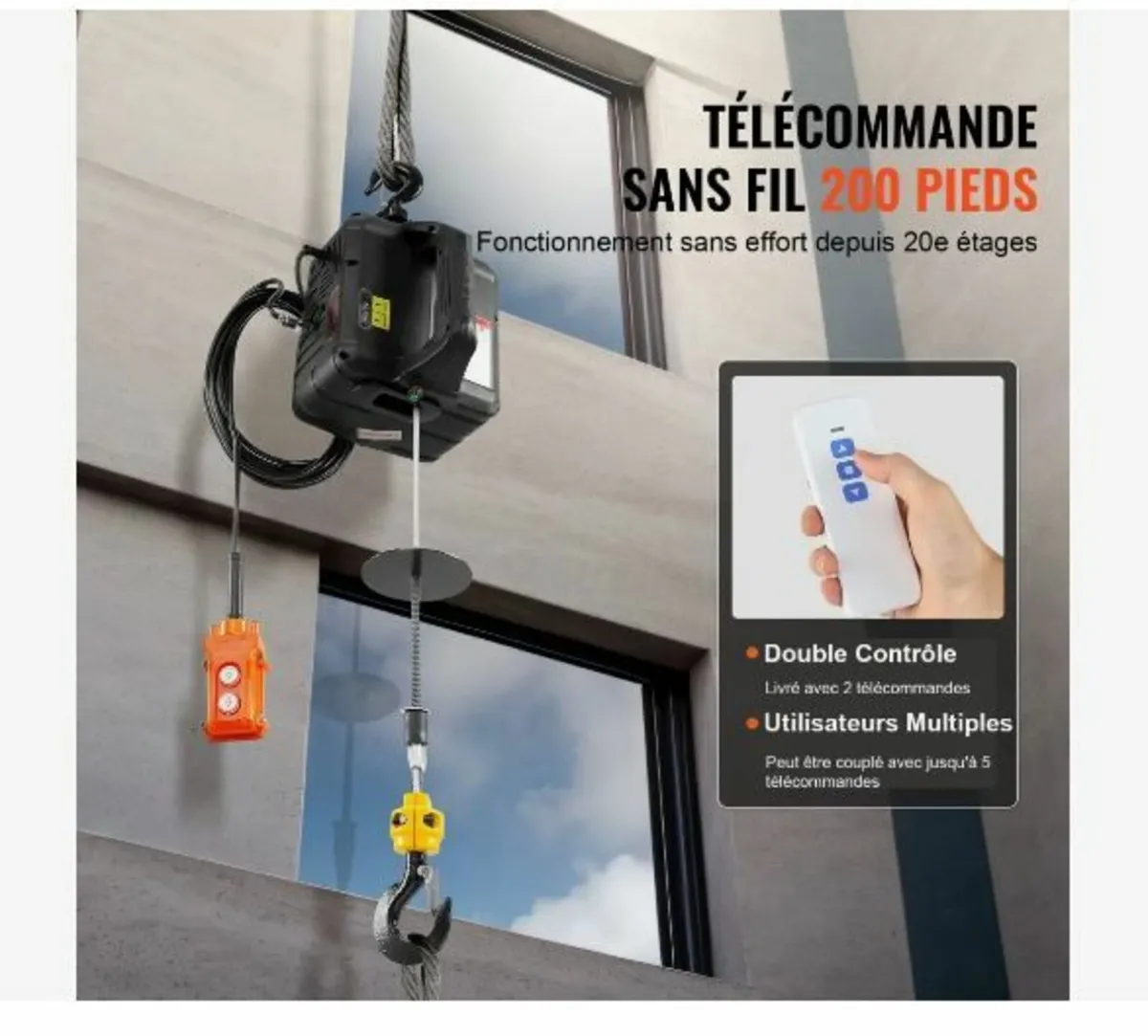 3-in-1 Portable Electric Hoist Winch - Image 3