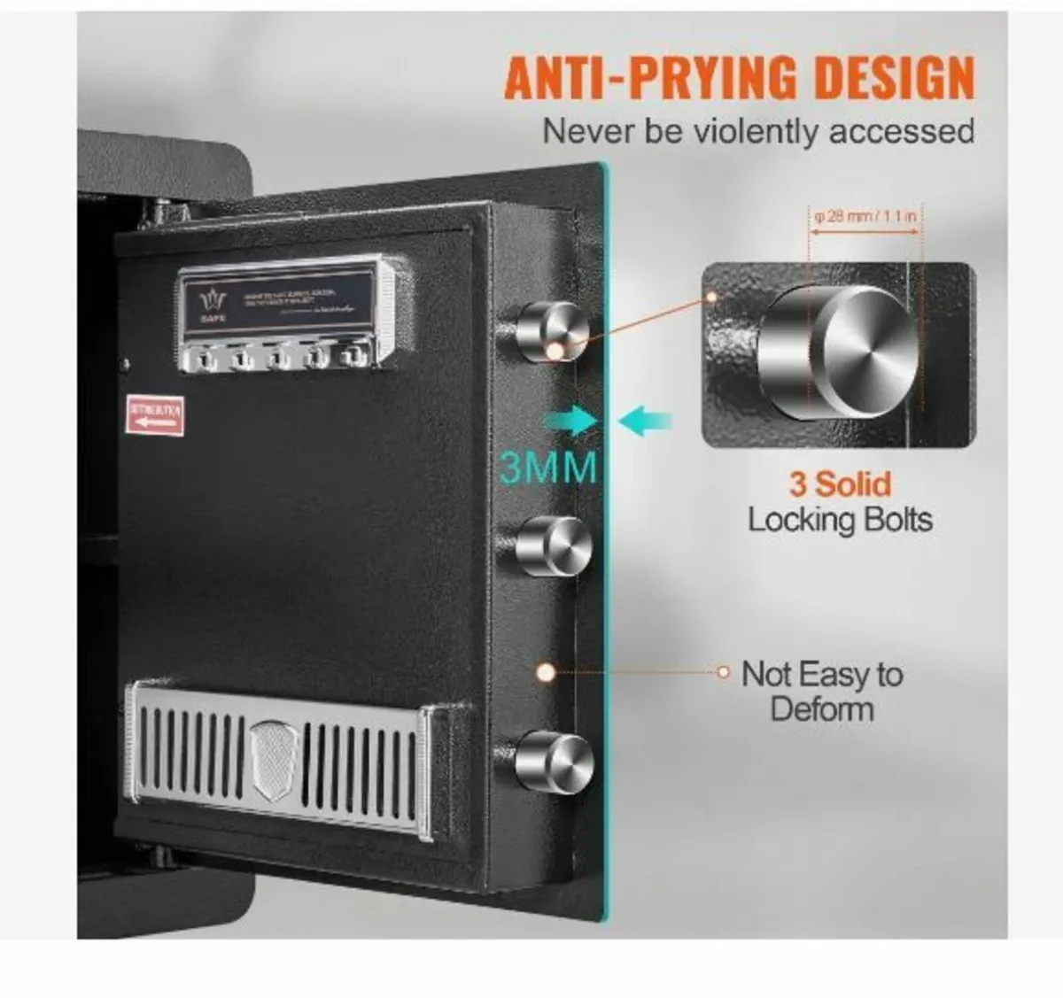 Safe, 51.0 L Home Safe, Steel Security - Image 2