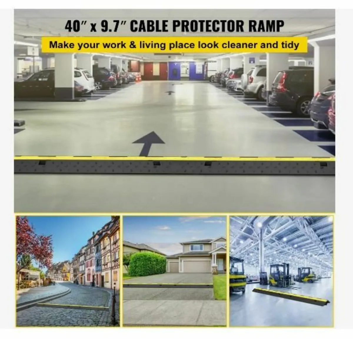 Cable Protector Ramp 101x24.5x5 cm , 5 Packs - Image 2