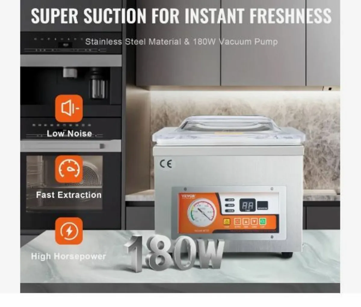 Chamber Vacuum Sealer, 260W Sealing Power - Image 2