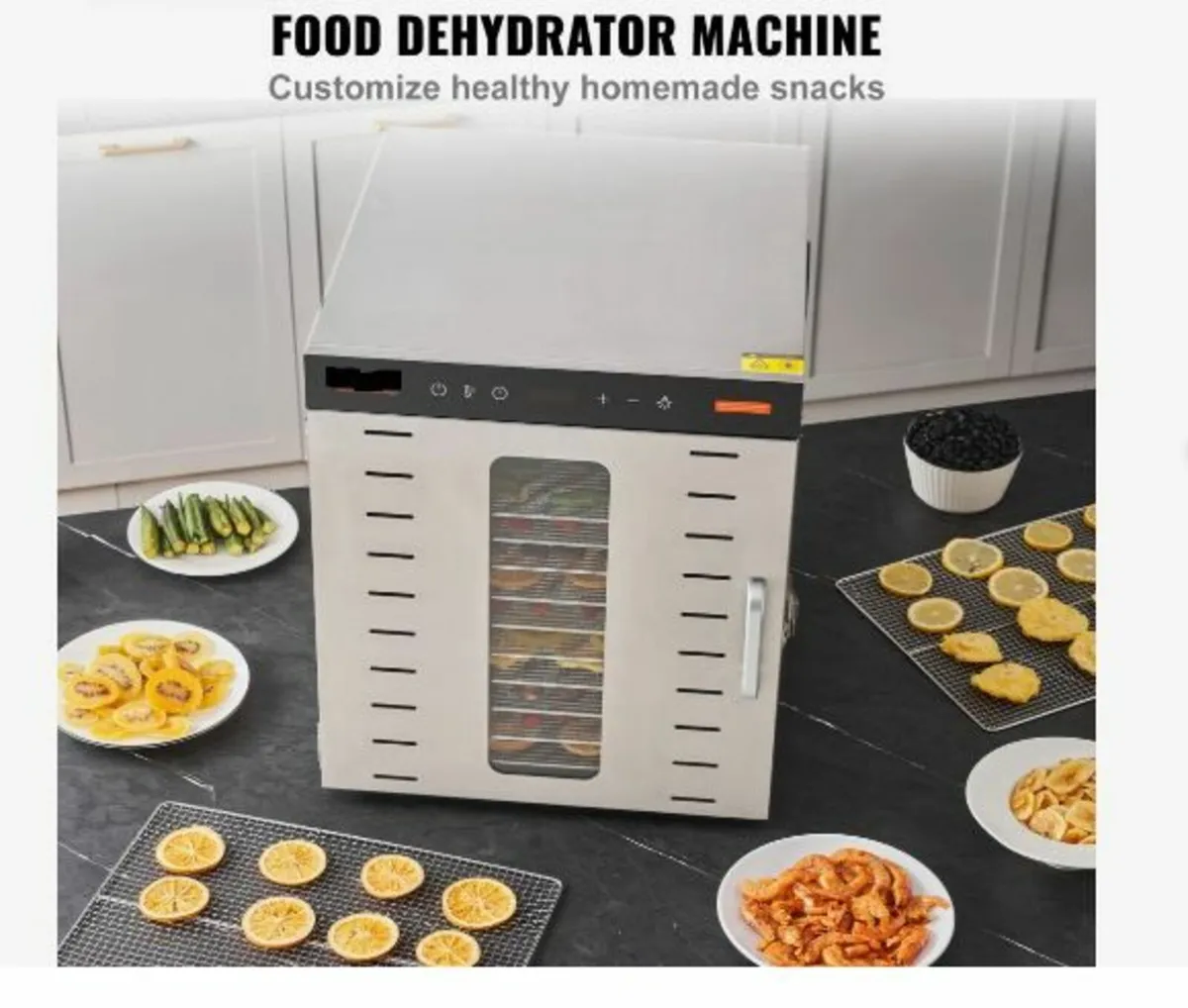 10 Trays Food Dehydrator Machine Stainless Steel - Image 3