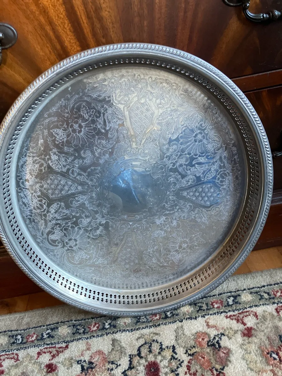 Silver plated tray