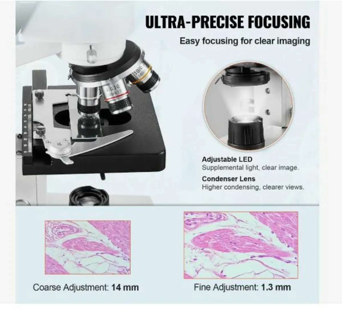 Compound Trinocular Microscope 40X-2500 - Image 2