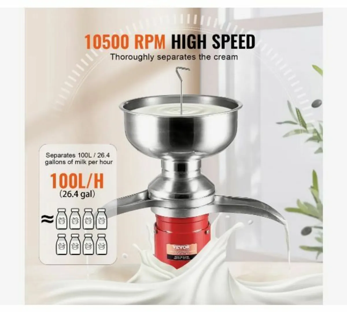 Milk Cream Centrifugal Separator, 304 Stainless - Image 2