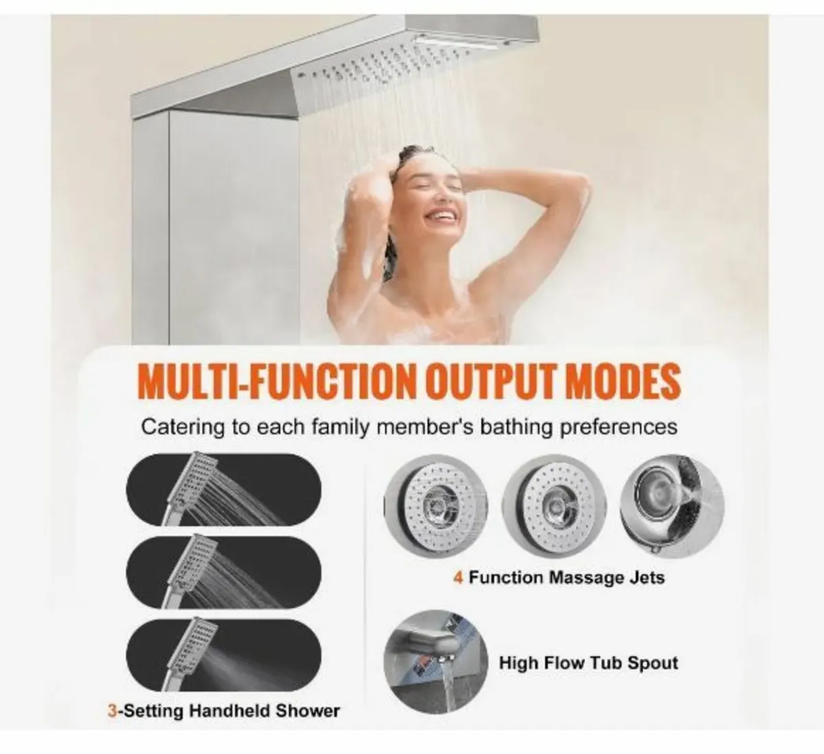 Shower Panel System, 6 Shower Modes - Image 4