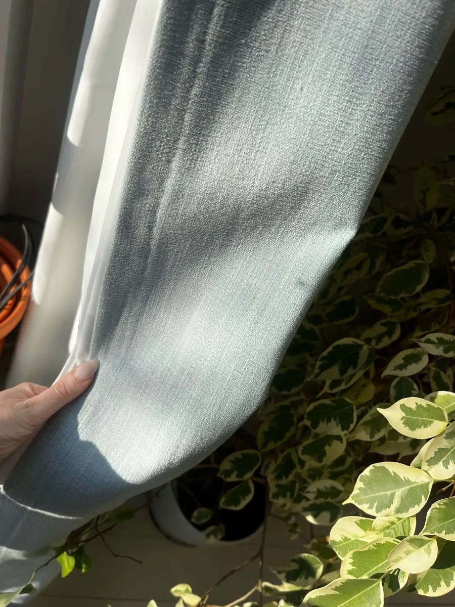 Curtains - 2 lined sets, 1 door curtain & 1 Roman - Image 3