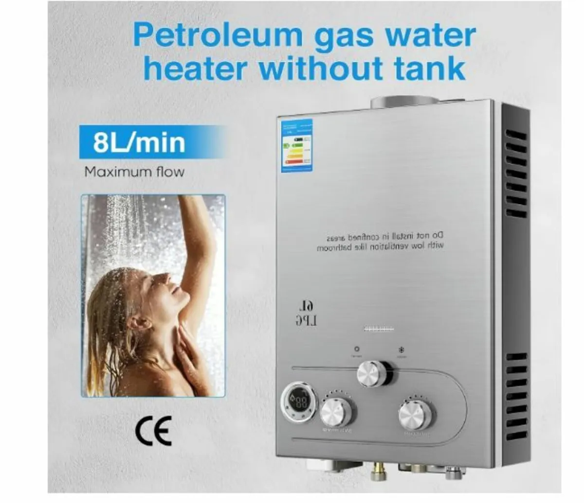 Propane-GPL 6L/8L Gas Water Heater - Image 3