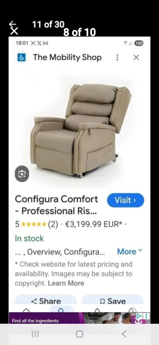 Riser recliner electric armchair - Image 2