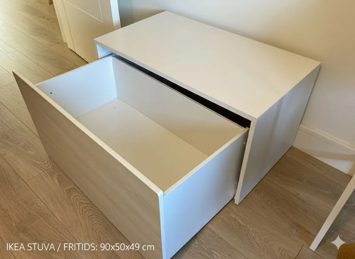 IKEA Toy Storage Bench with Drawer - Image 3