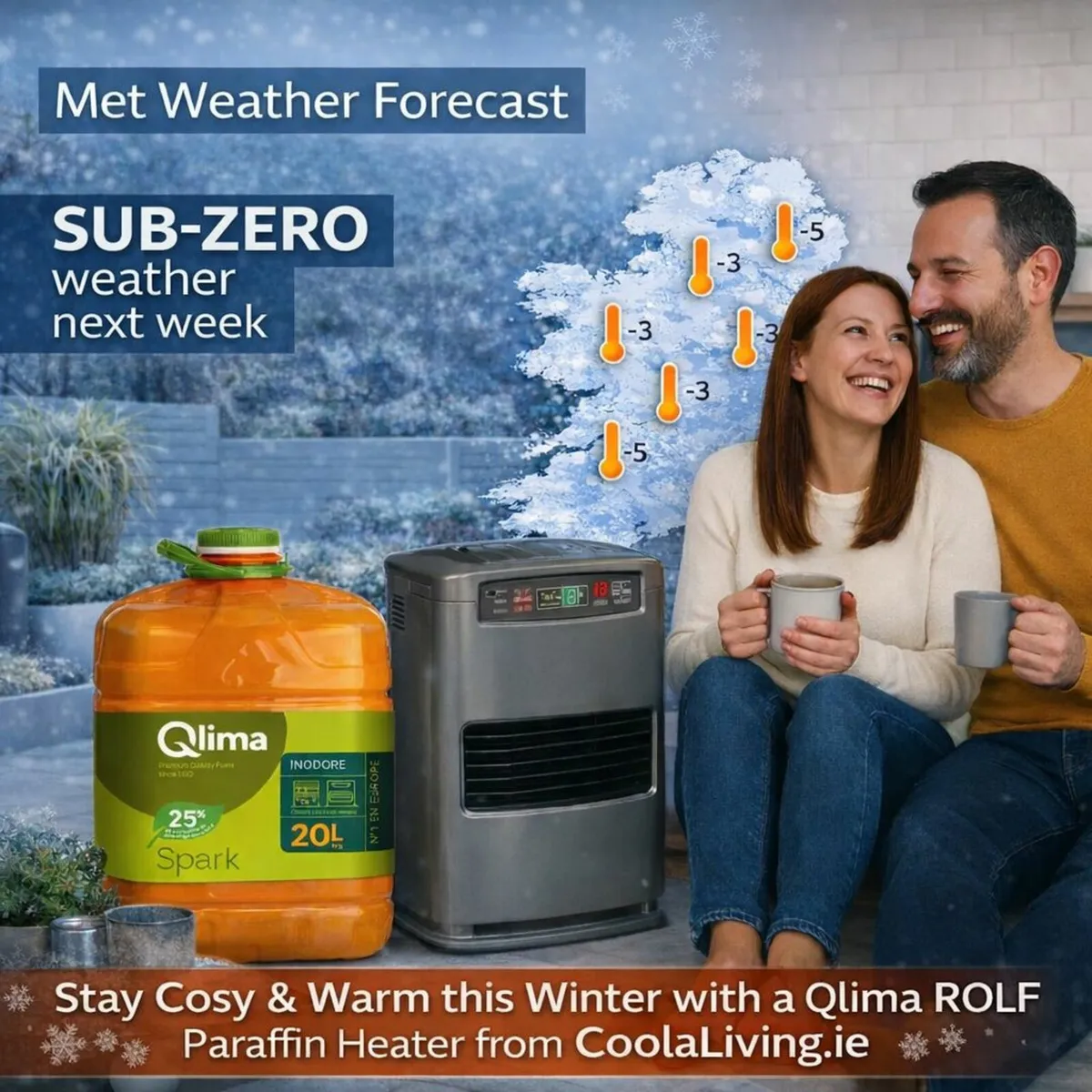 🔥 Qlima 3.1kW Fan-Assisted ROLF Heater + Fuel - Image 2