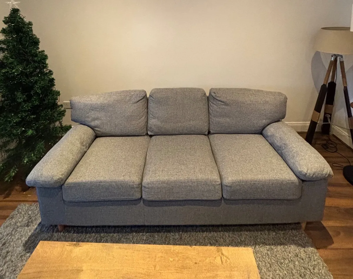 Jysk Sofa GEDVED 3-seater grey - Image 1