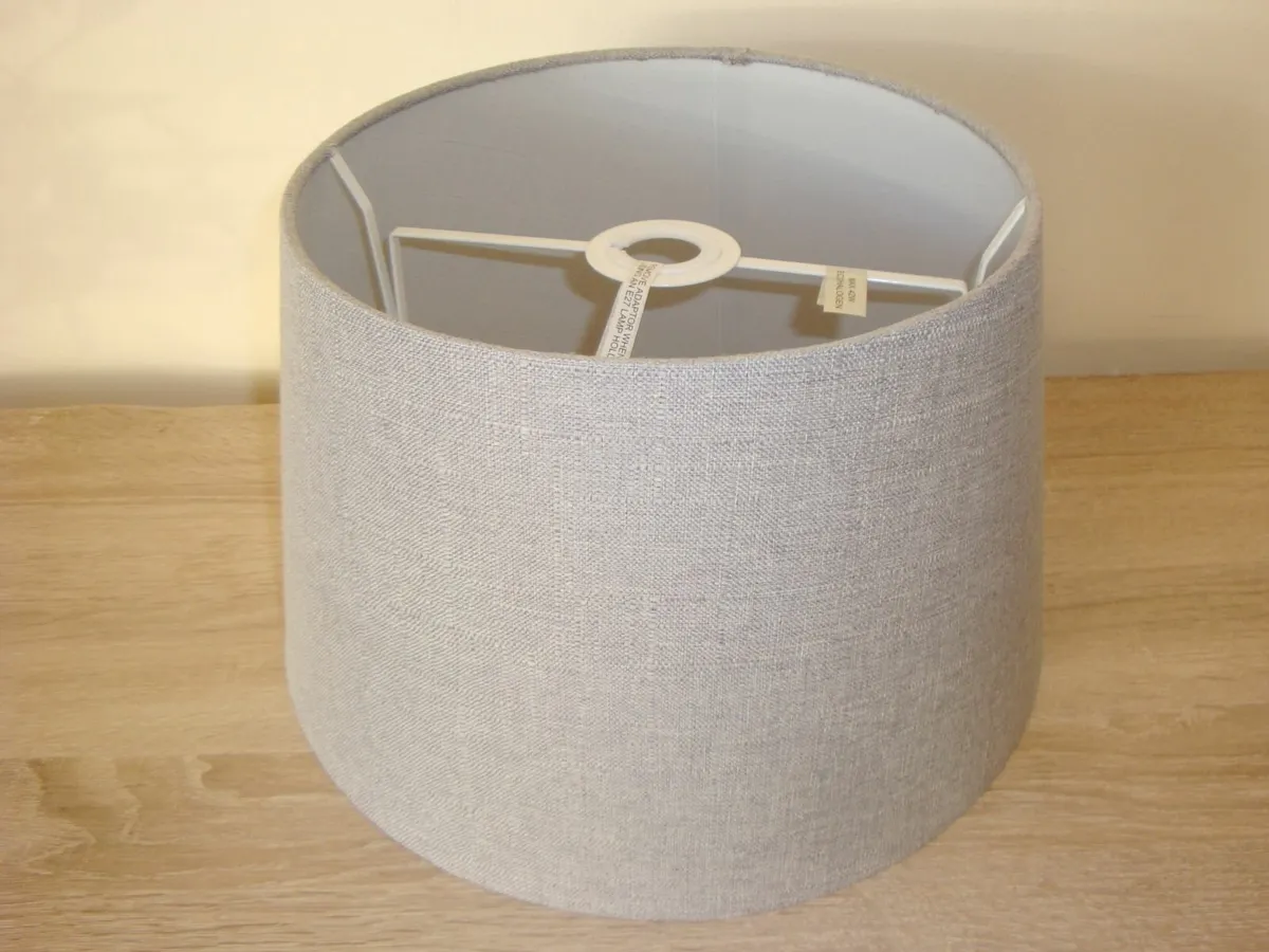 Grey lamp shade 35cm - Image 1
