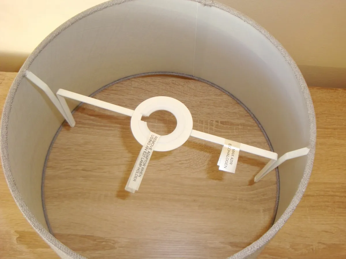 Grey lamp shade 35cm - Image 3