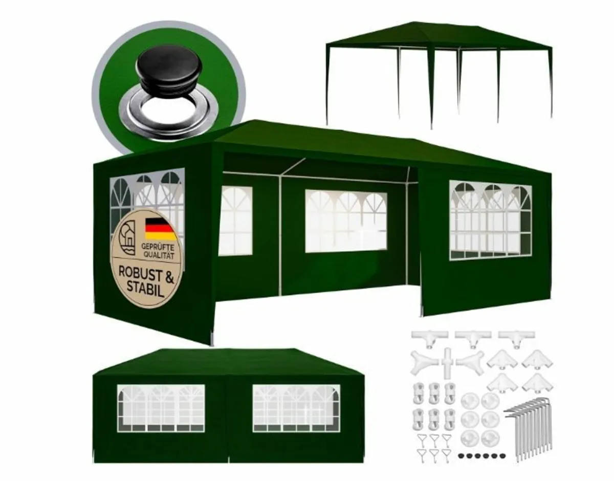 Gazebo 3 x 6 m UV Protection 18 m² Roof - Image 4