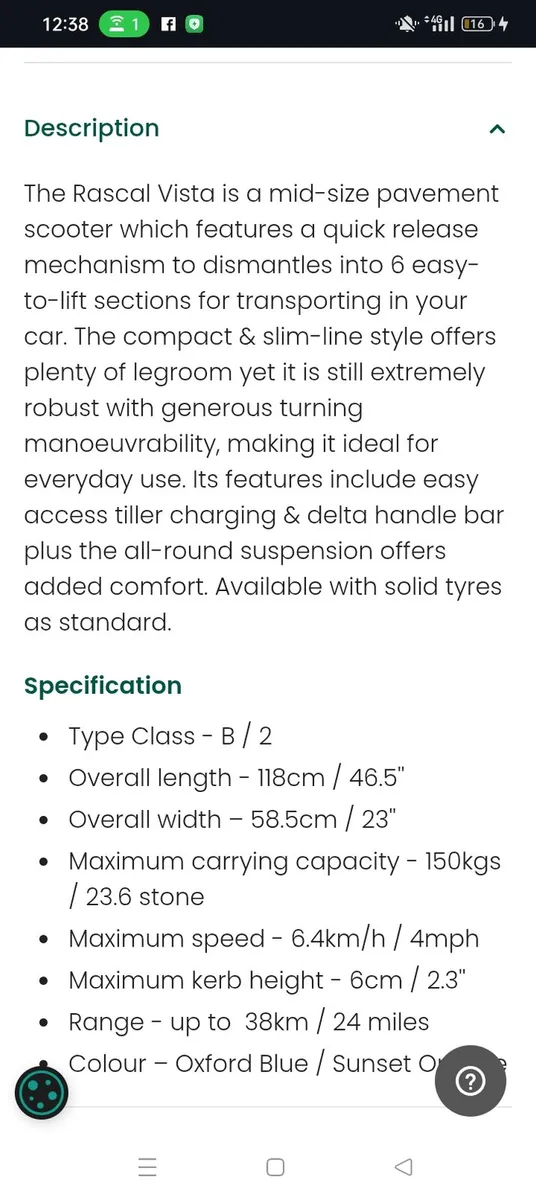 Mobilty Scooter - Image 3