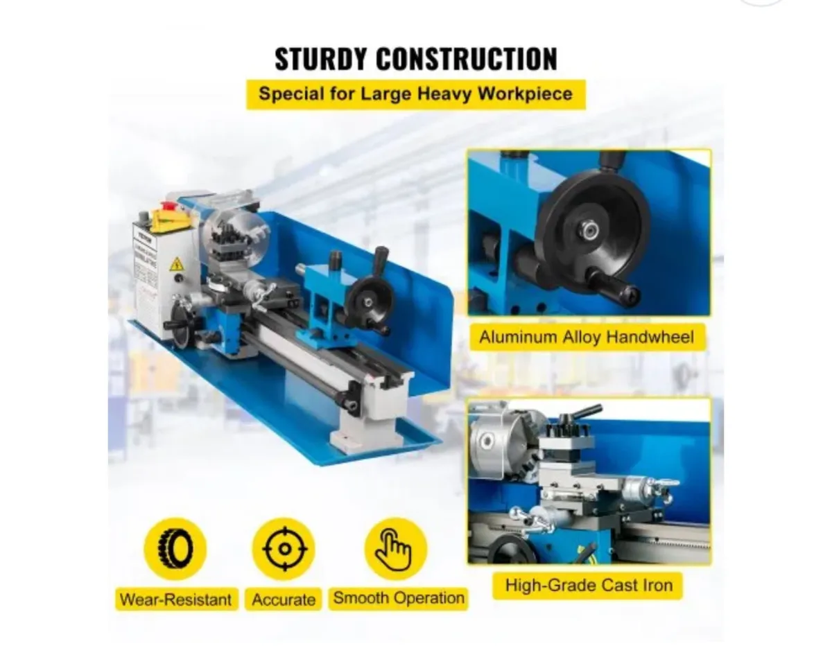 Brand New Metal Lathe 550W 50-2500RPM - Image 3
