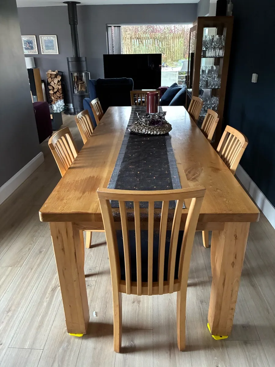 Bespoke handmade solid Irish birch table - Image 2