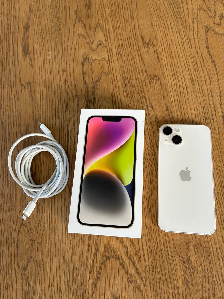 Apple IPhone 14 (white) excellent condition - Image 2