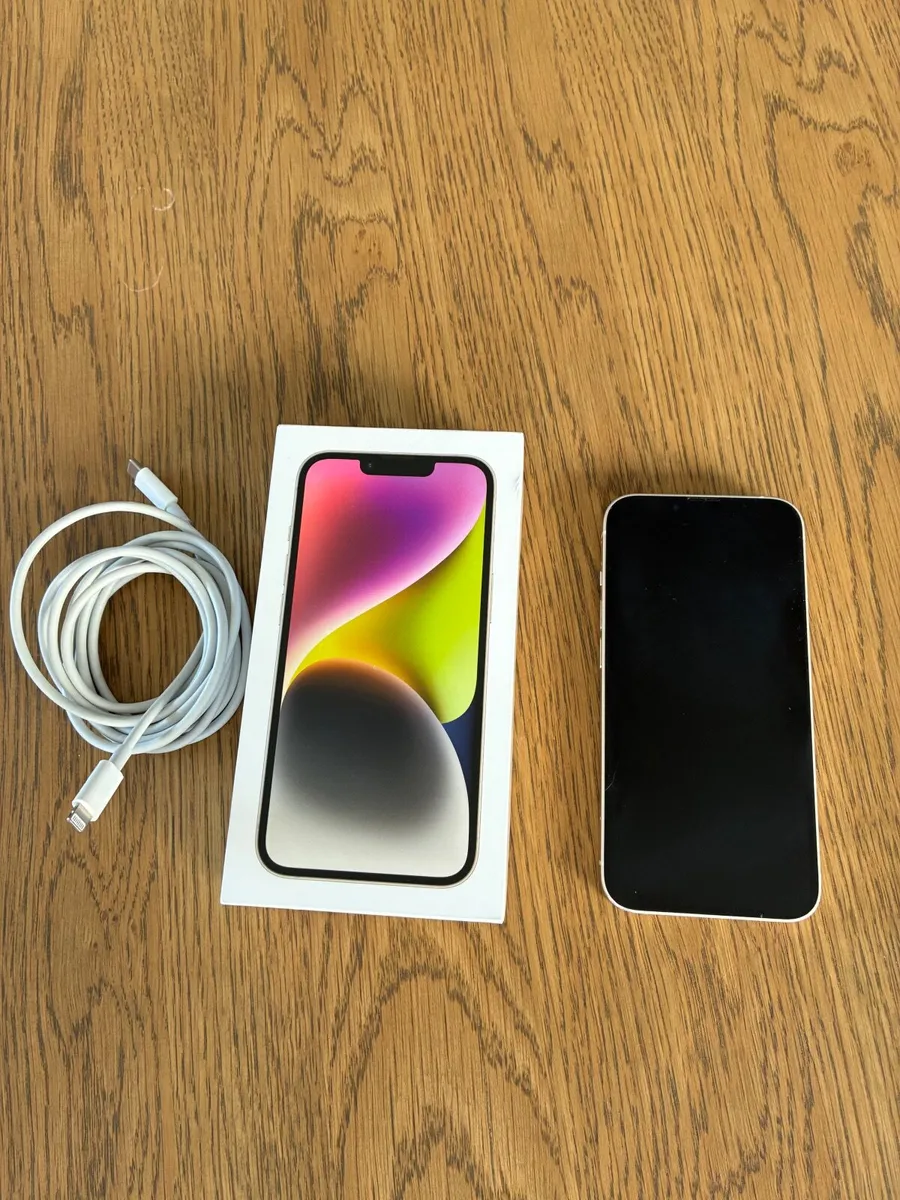 Apple IPhone 14 (white) excellent condition - Image 1