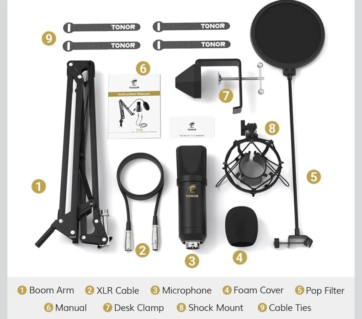 TONOR XLR Condenser Microphone - Image 2