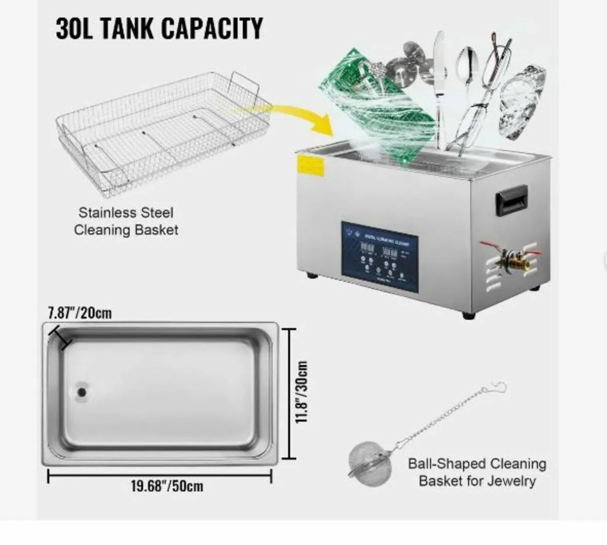 30L Ultrasonic Cleaner Dual Frequency Ultrasonic - Image 4