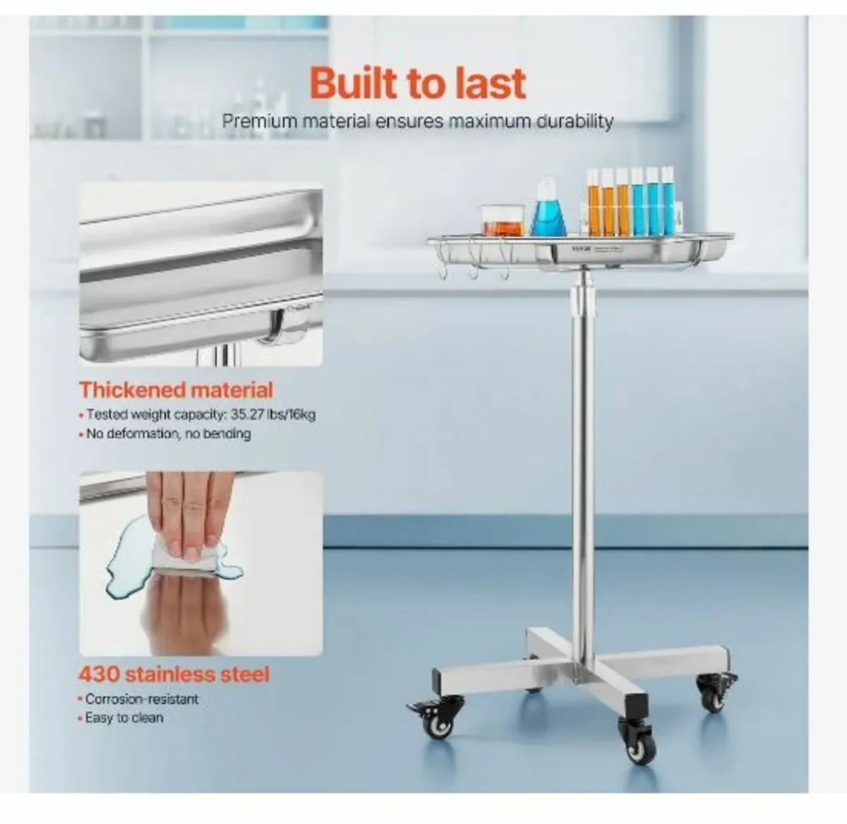 Mayo Stand, Stainless Steel - Image 2