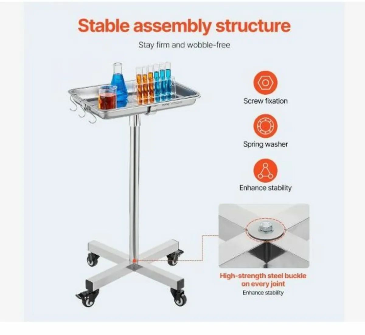 Mayo Stand, Stainless Steel - Image 3