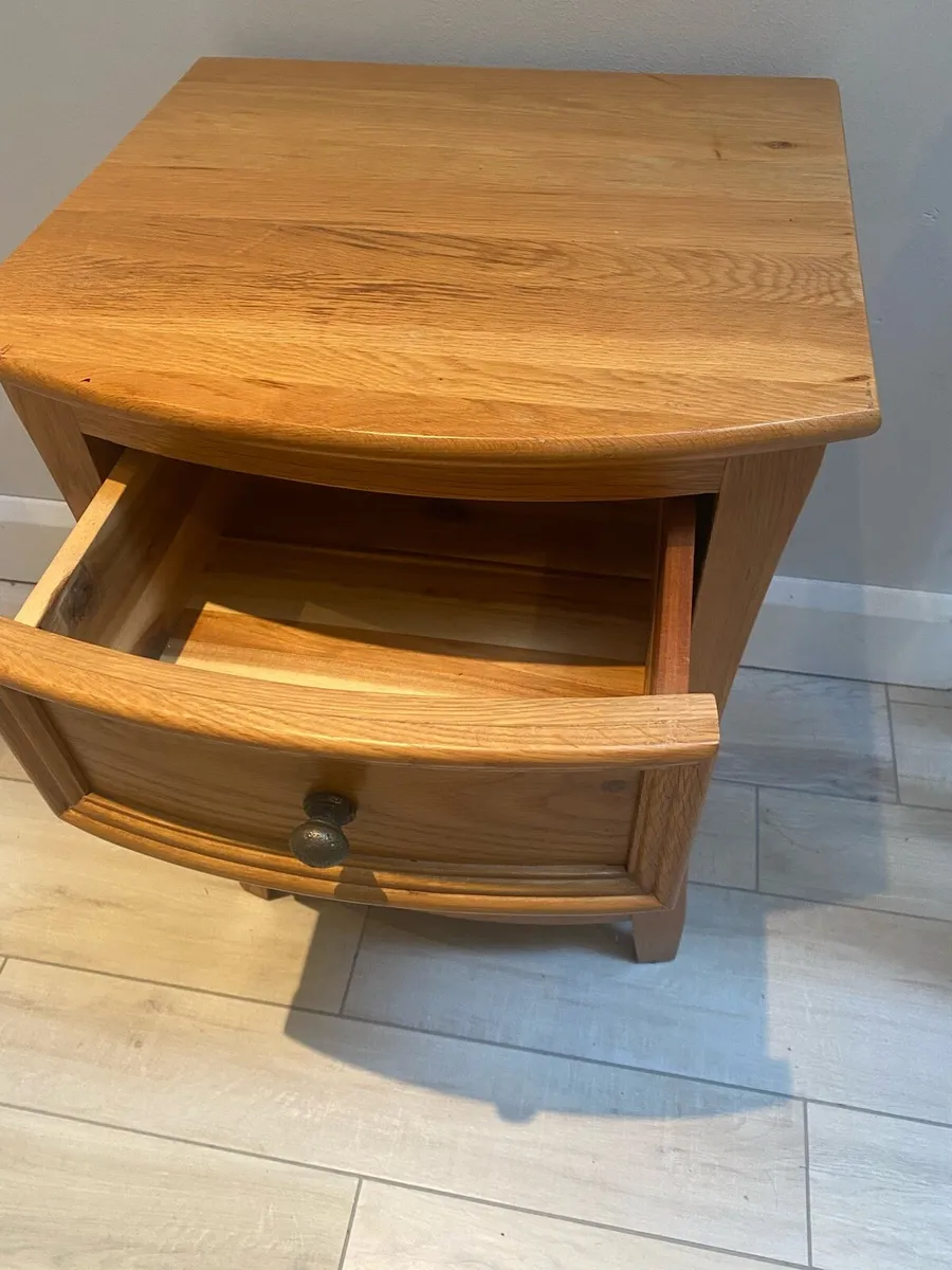 Oak Bedside Locker - Image 4