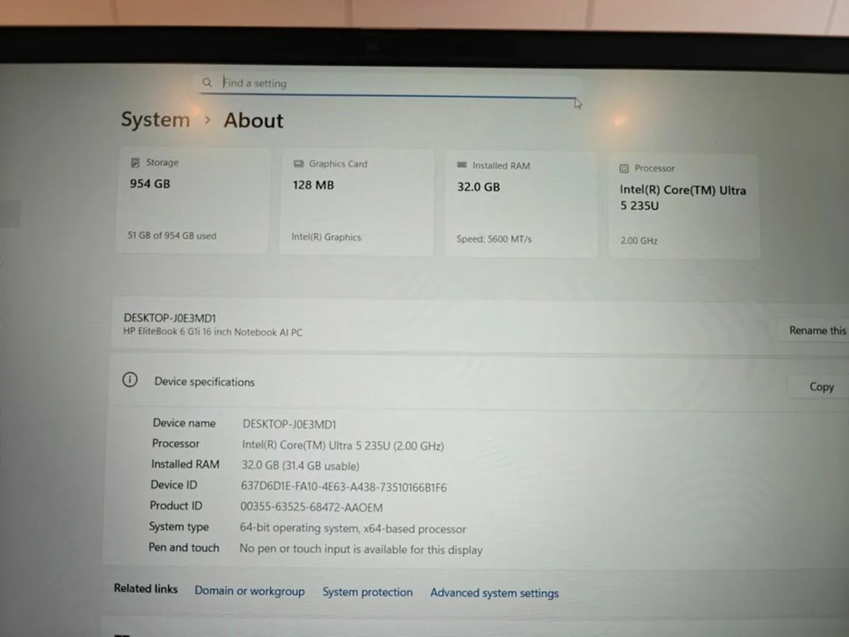 New HP Elitebook 6 G1i | Ultra 5 | 32GB | 1TB | - Image 4