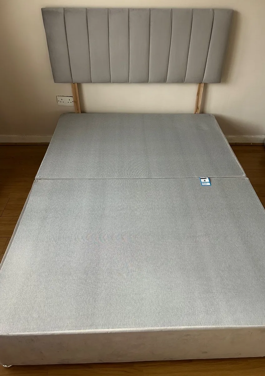 Silver plush Bed frame standard double - Image 1