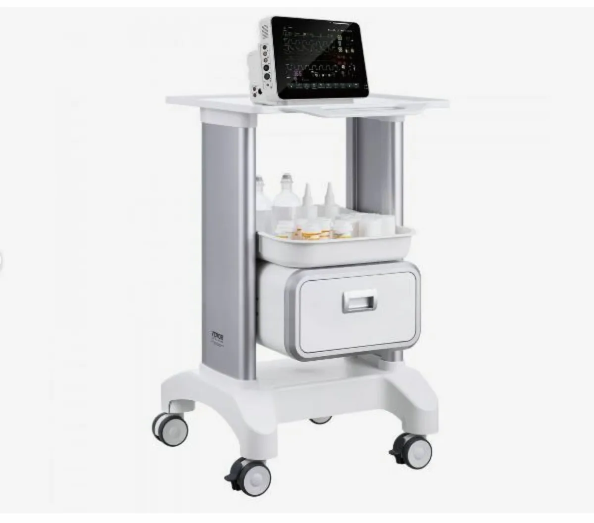 2 Tiers Lab Carts, Lab Utility Cart - Image 1