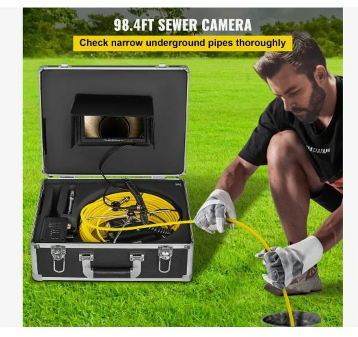 Sewer Camera, Pipe Inspection Camera 30M - Image 2