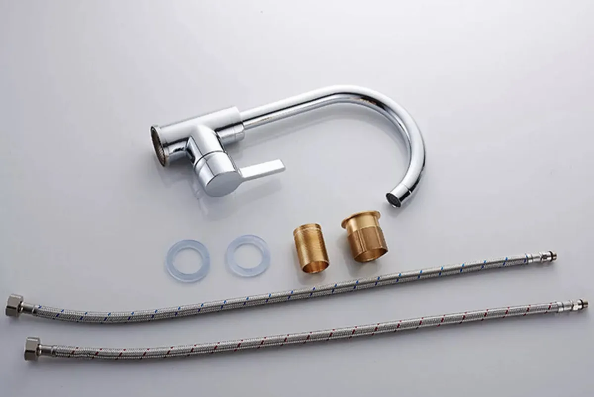 Kitchen Sink Mixer Tap Swivel Single Lever - Image 2