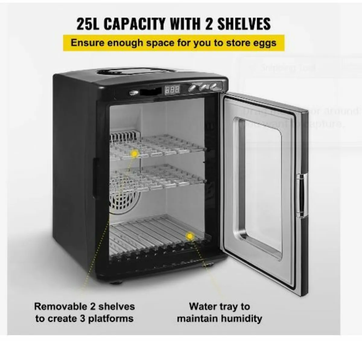 Black Reptile Incubator 25L - Image 4