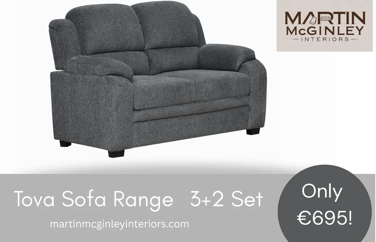 Beige & Grey Tova Sofa Sets - Image 4