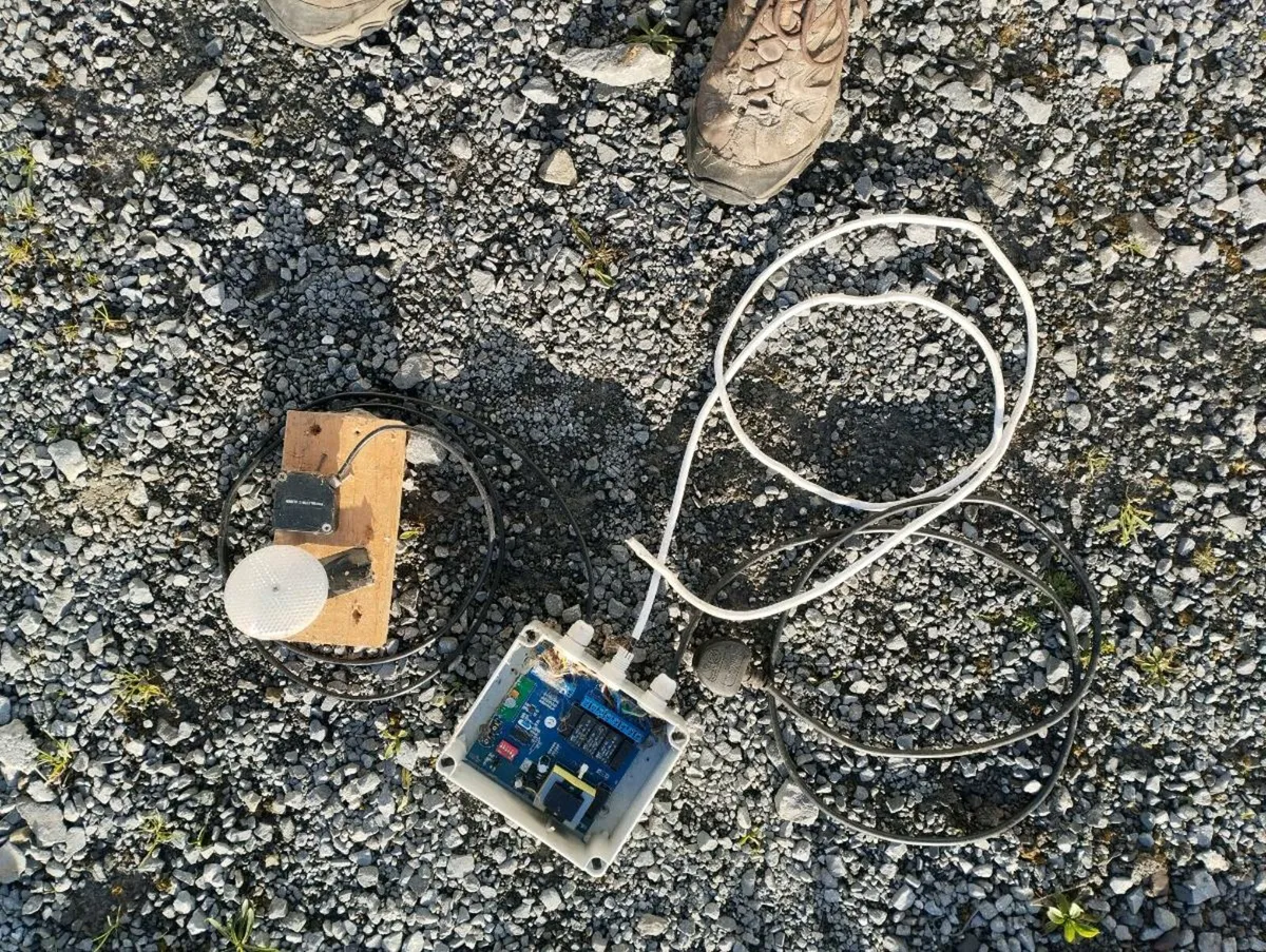 14ft black electric roller garage door - Image 2