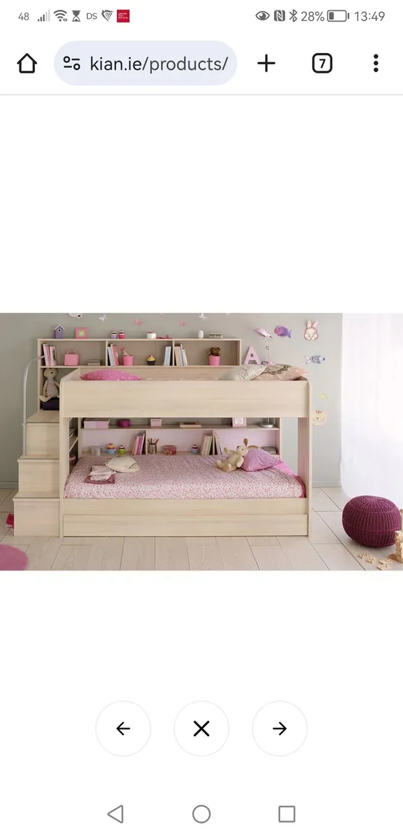 Bibop bunk beds in light acacia - Image 1