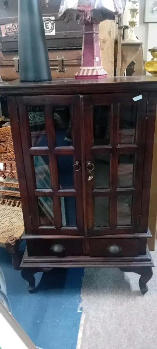 Mahogany Glazed Display Cabinet - Image 1