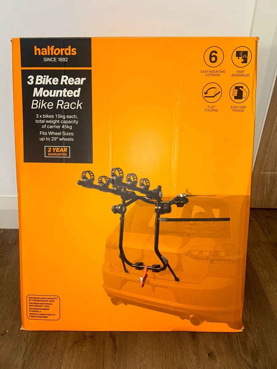 3 Bike Rear Mounted Rack