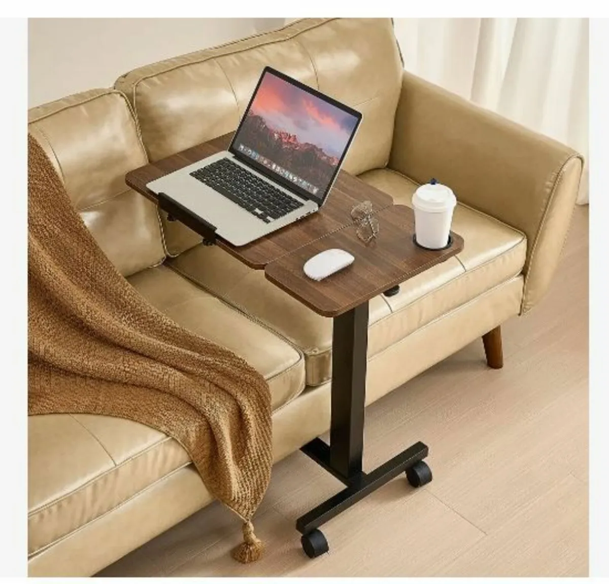 Overbed Table, Mobile Bed Side Table - Image 1