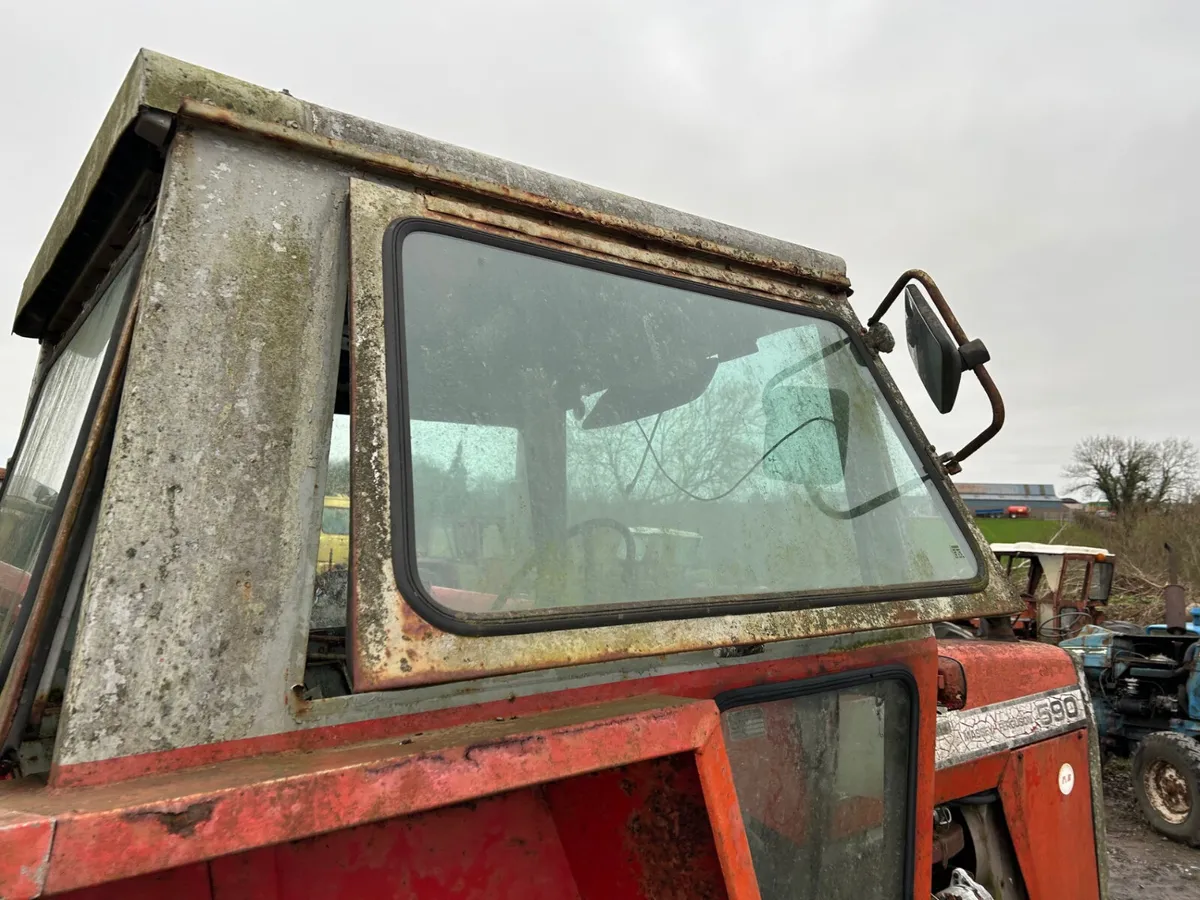 MF 500 Series Rear Window & Cab Parts - Image 1