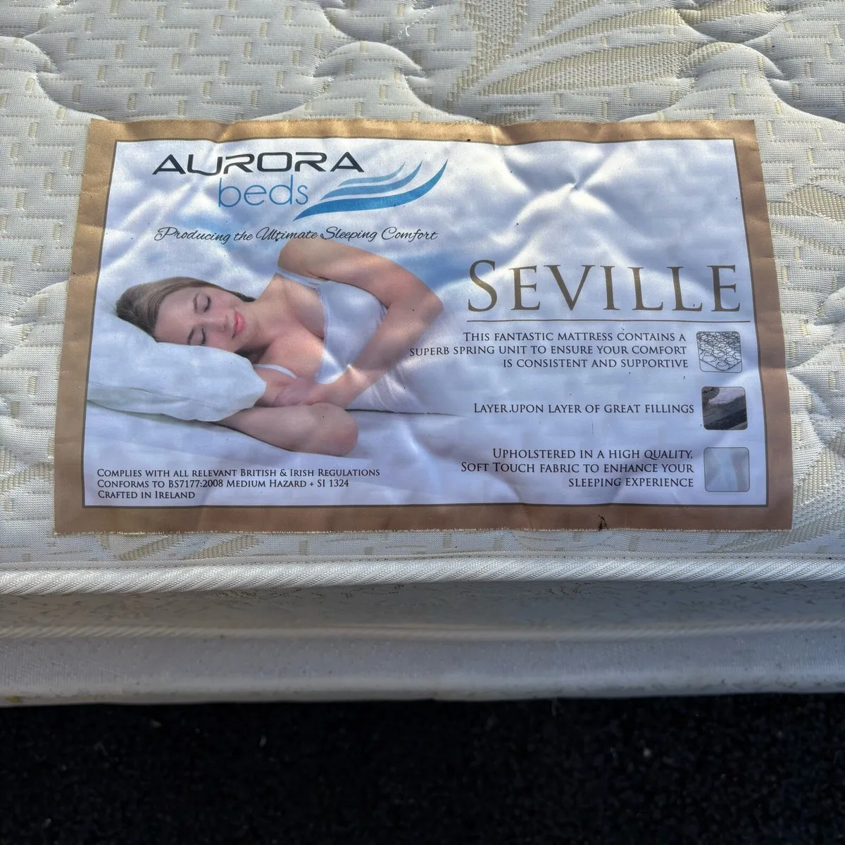 Aurora Seville 4ft 6in divan and mattress - Image 4