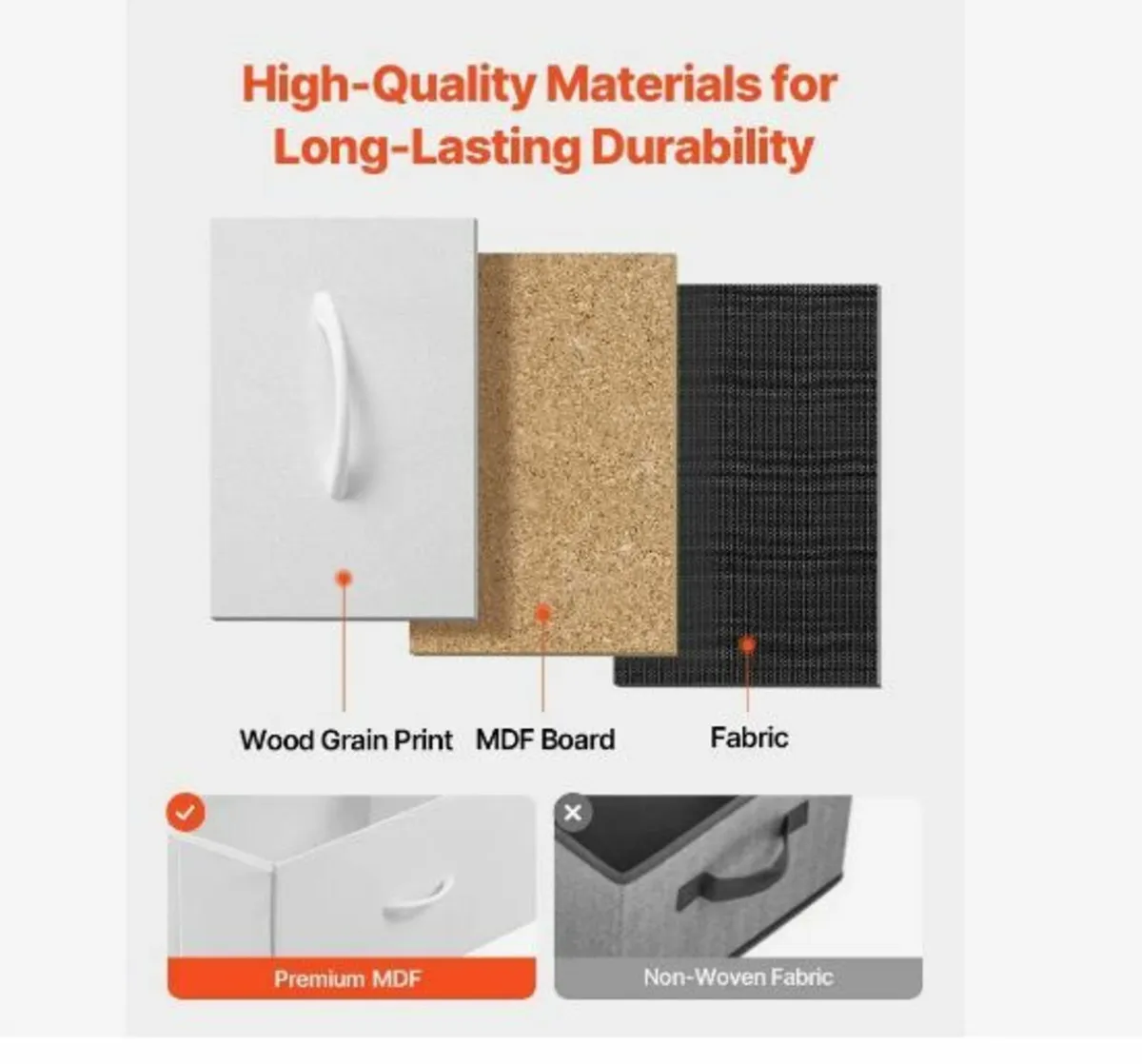 10 Drawer Dresser, Fabric Drawer - Image 4