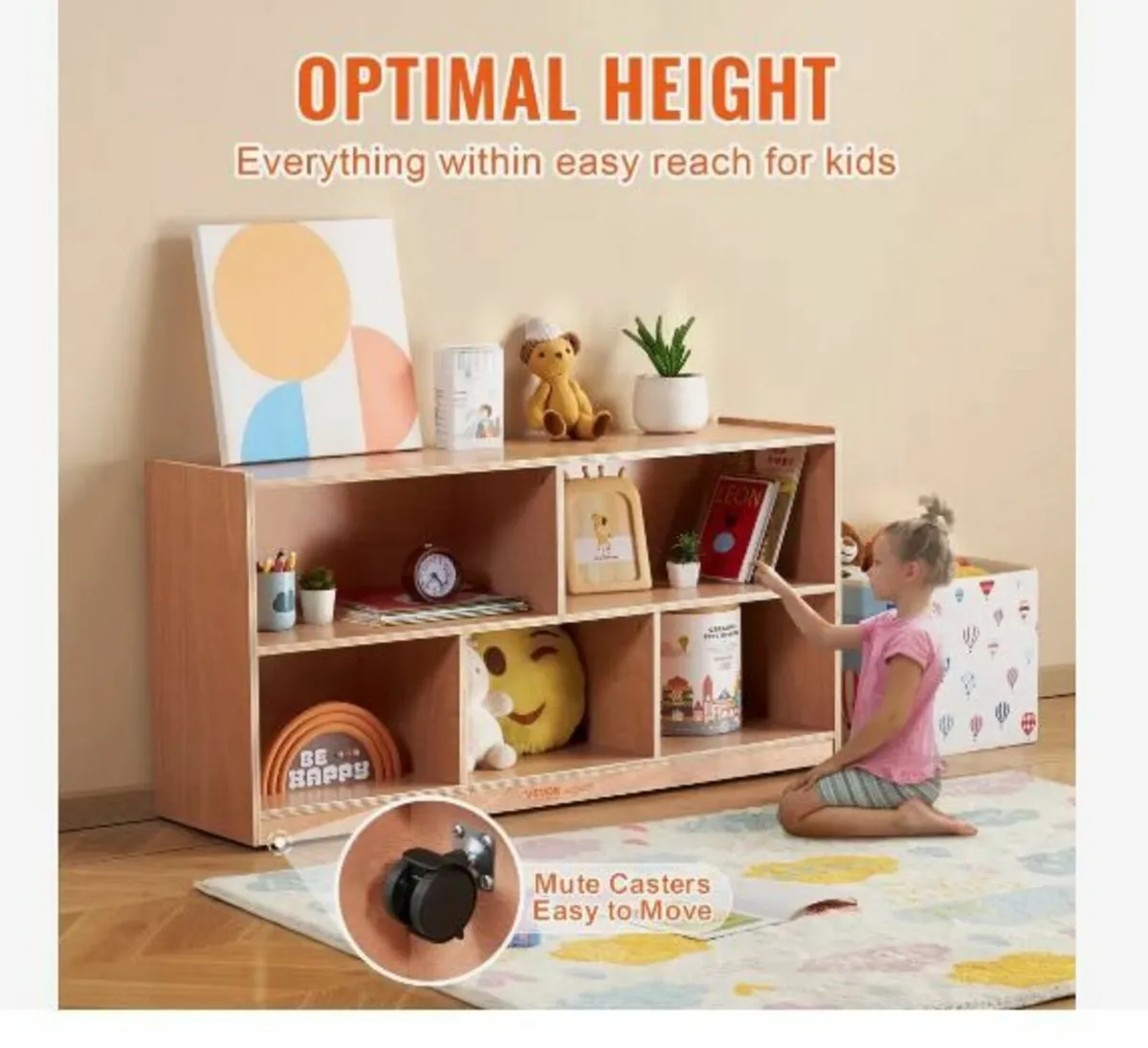 Cubby Mobile Tray Storage Cabinet - Image 3