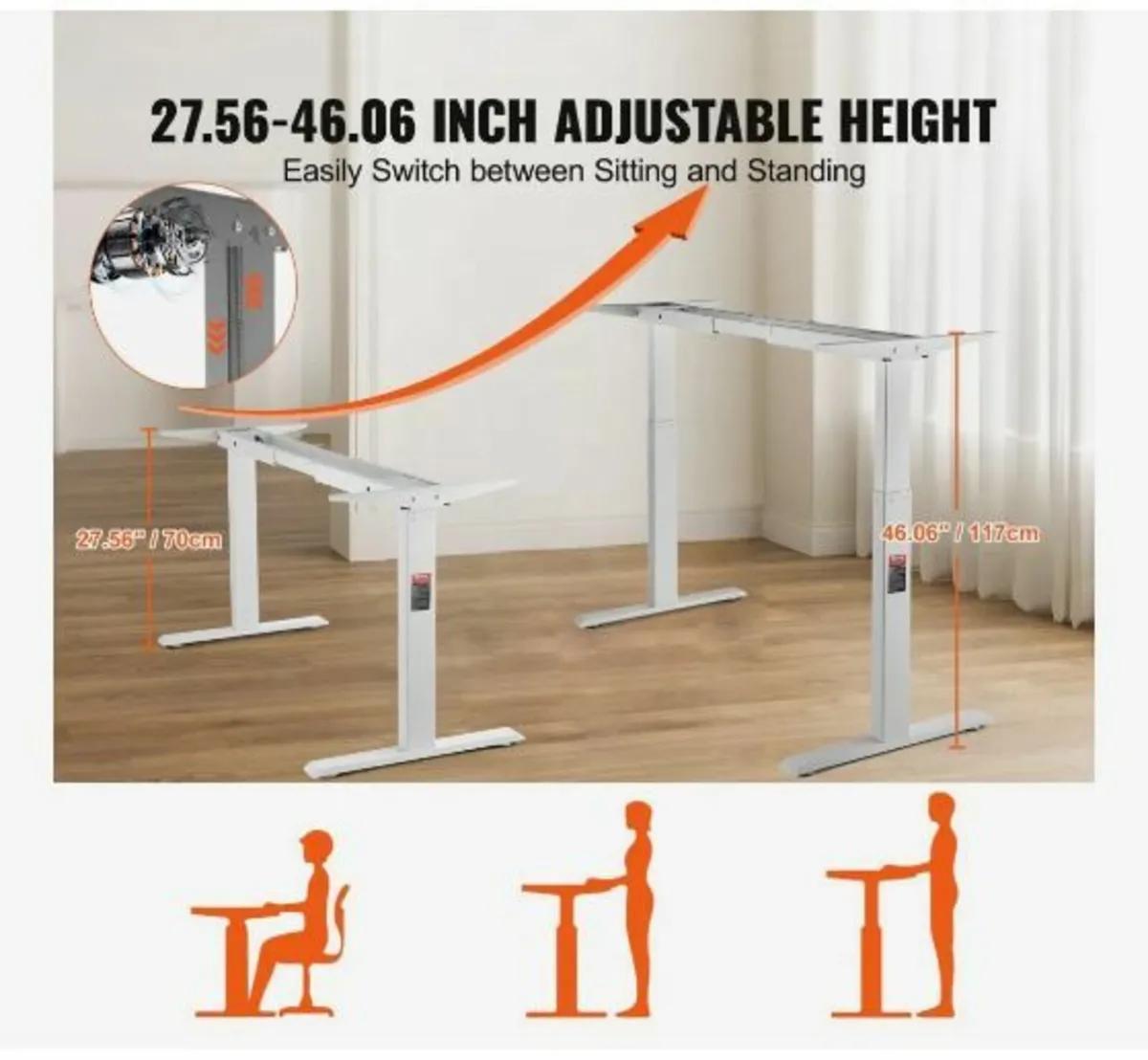 Standing Desk Frame Dual Motor - Image 4