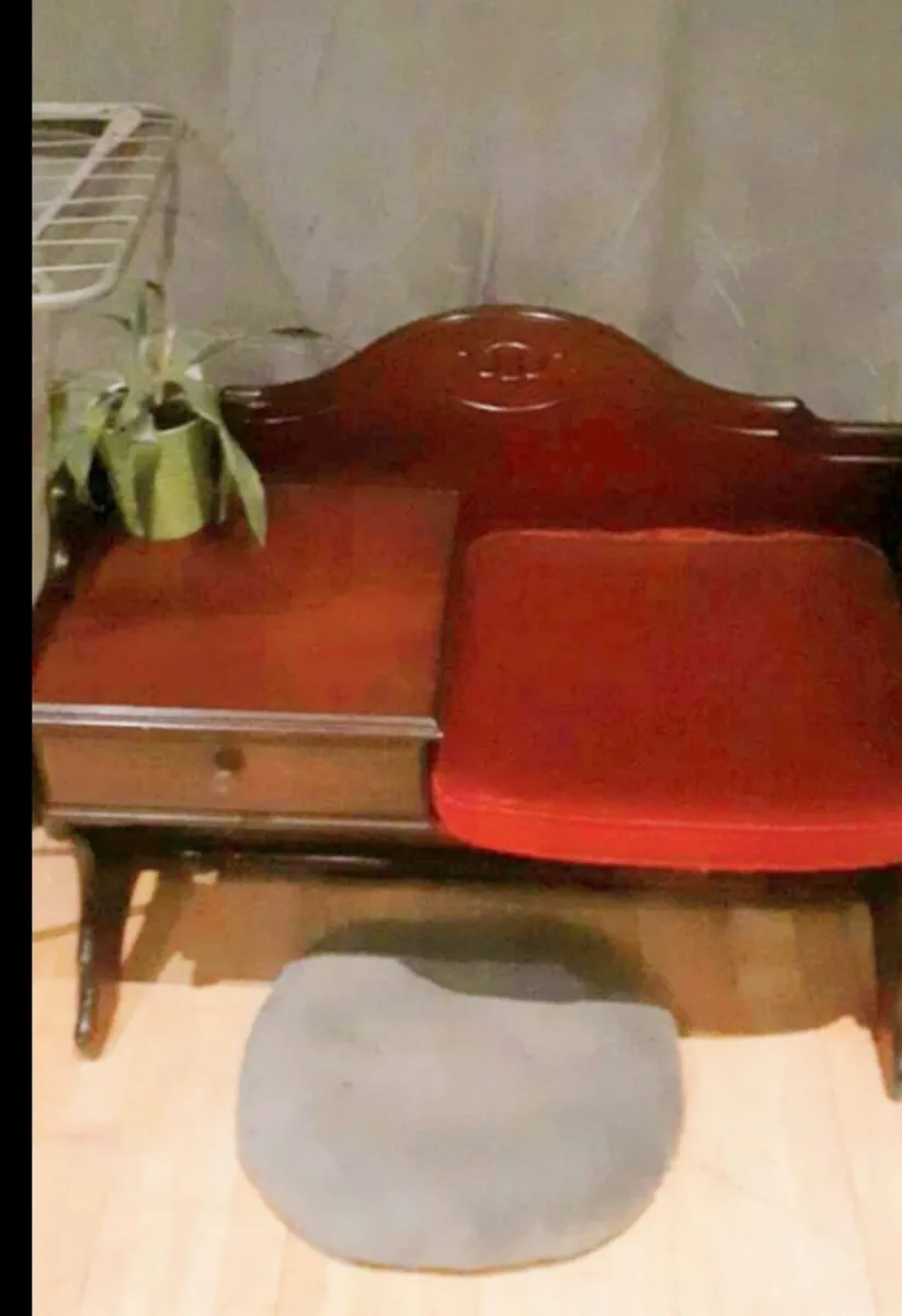 Mahogany 1996 Handmade Telephone Table - Image 1