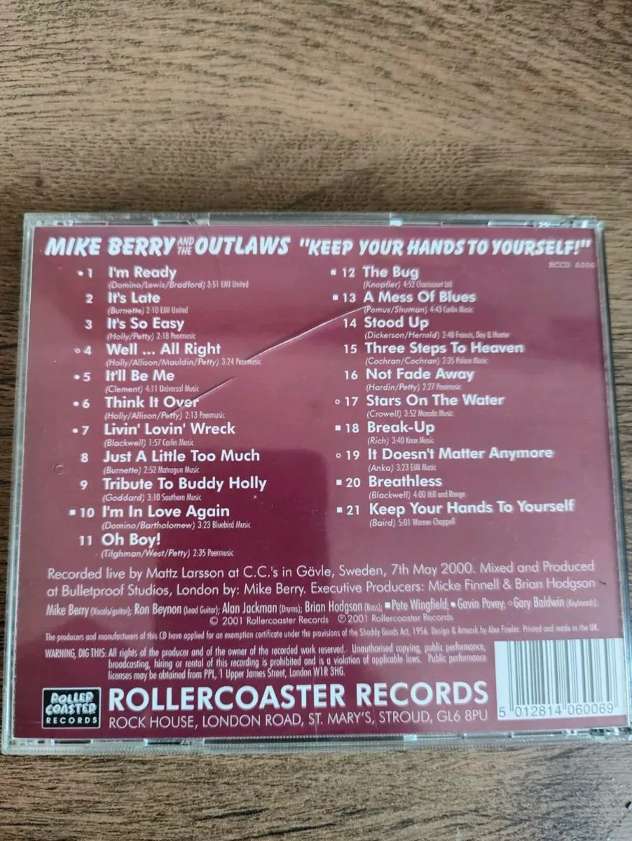 Mike Berry and The Outlaws LIVE - Image 2