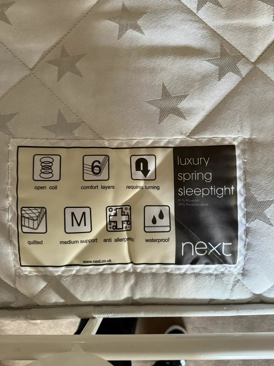 NEXT Childrens bed & mattress - Image 3